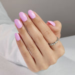 Youth Pink Short Oval Soft Gel Nails