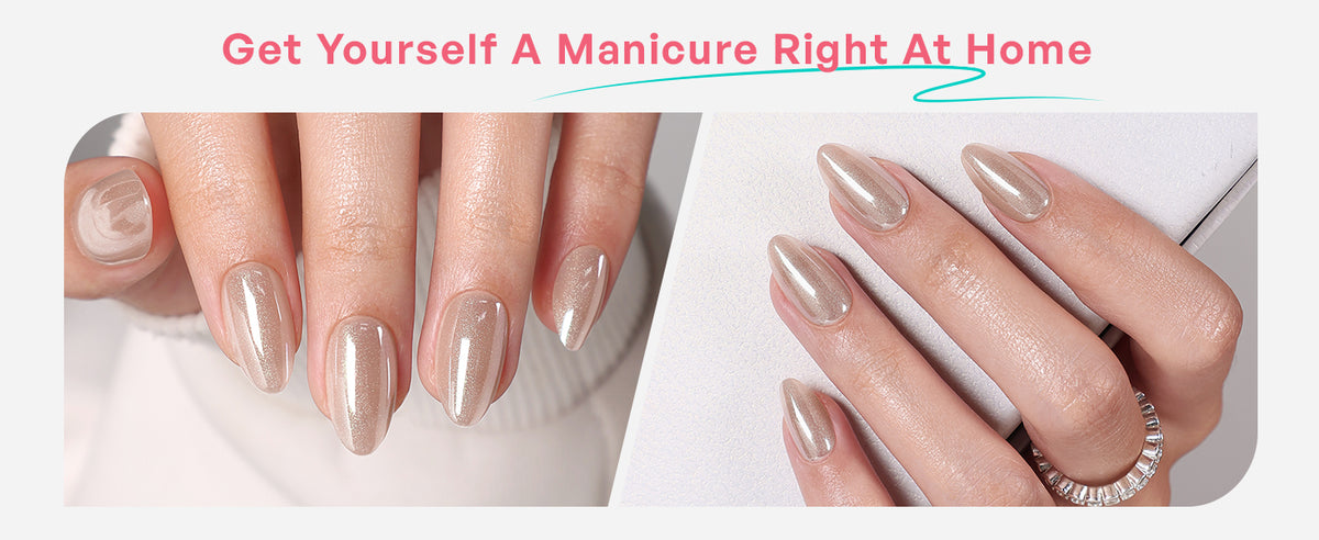 Champagne Dawn Kilau Chrome — Almond Pendek detail image 1