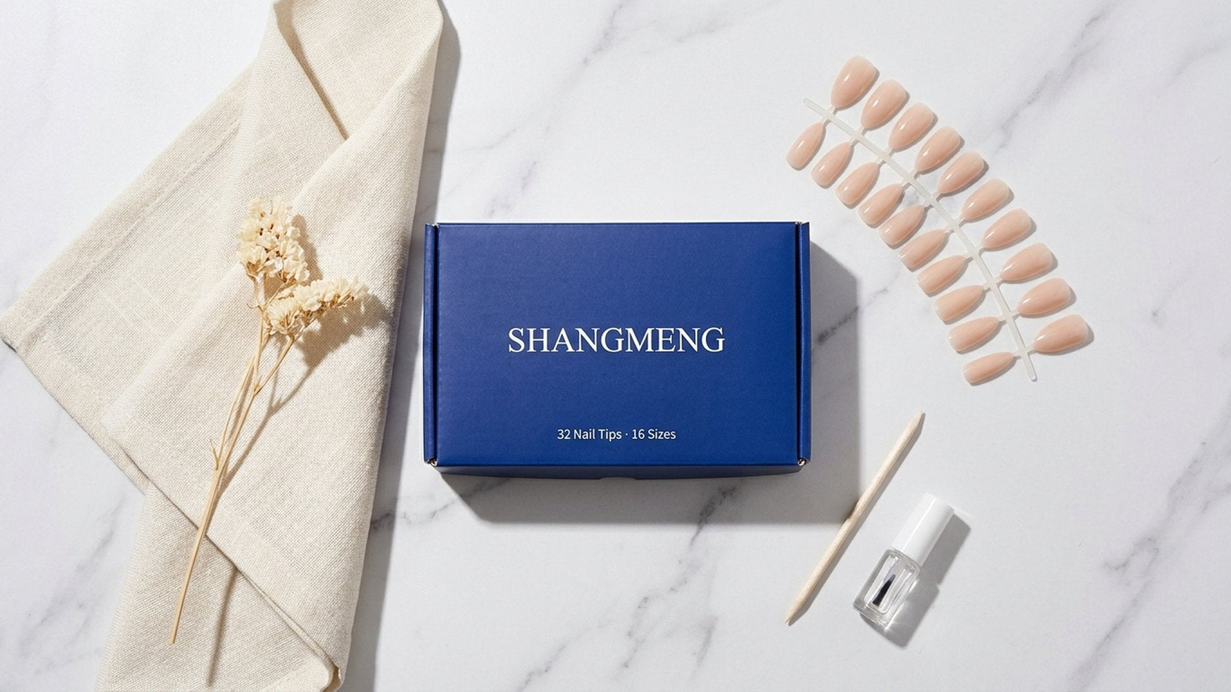 press-on nails false nails fake nails terminology guide flatlay