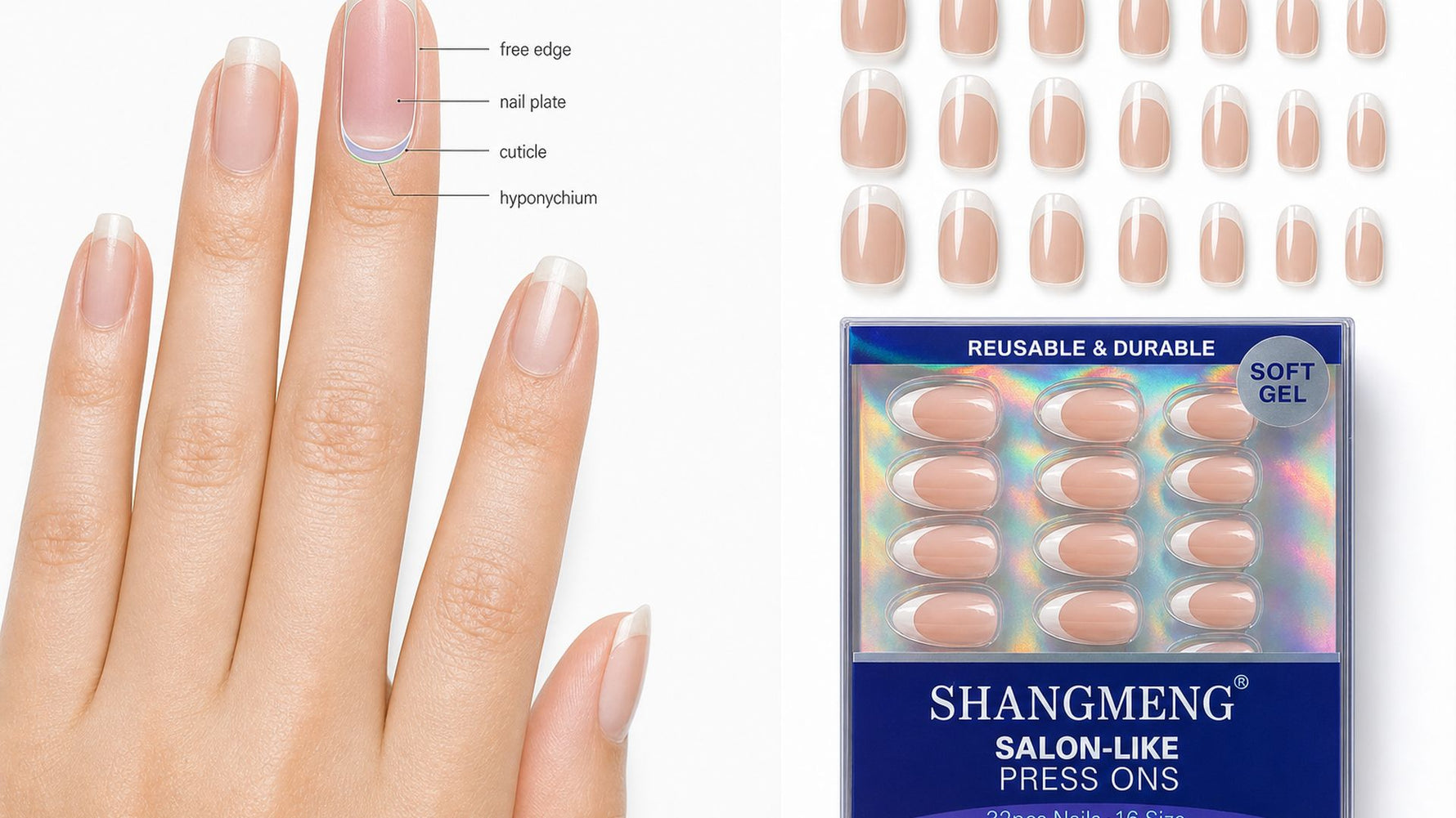 long nail bed press on fit guide hero image