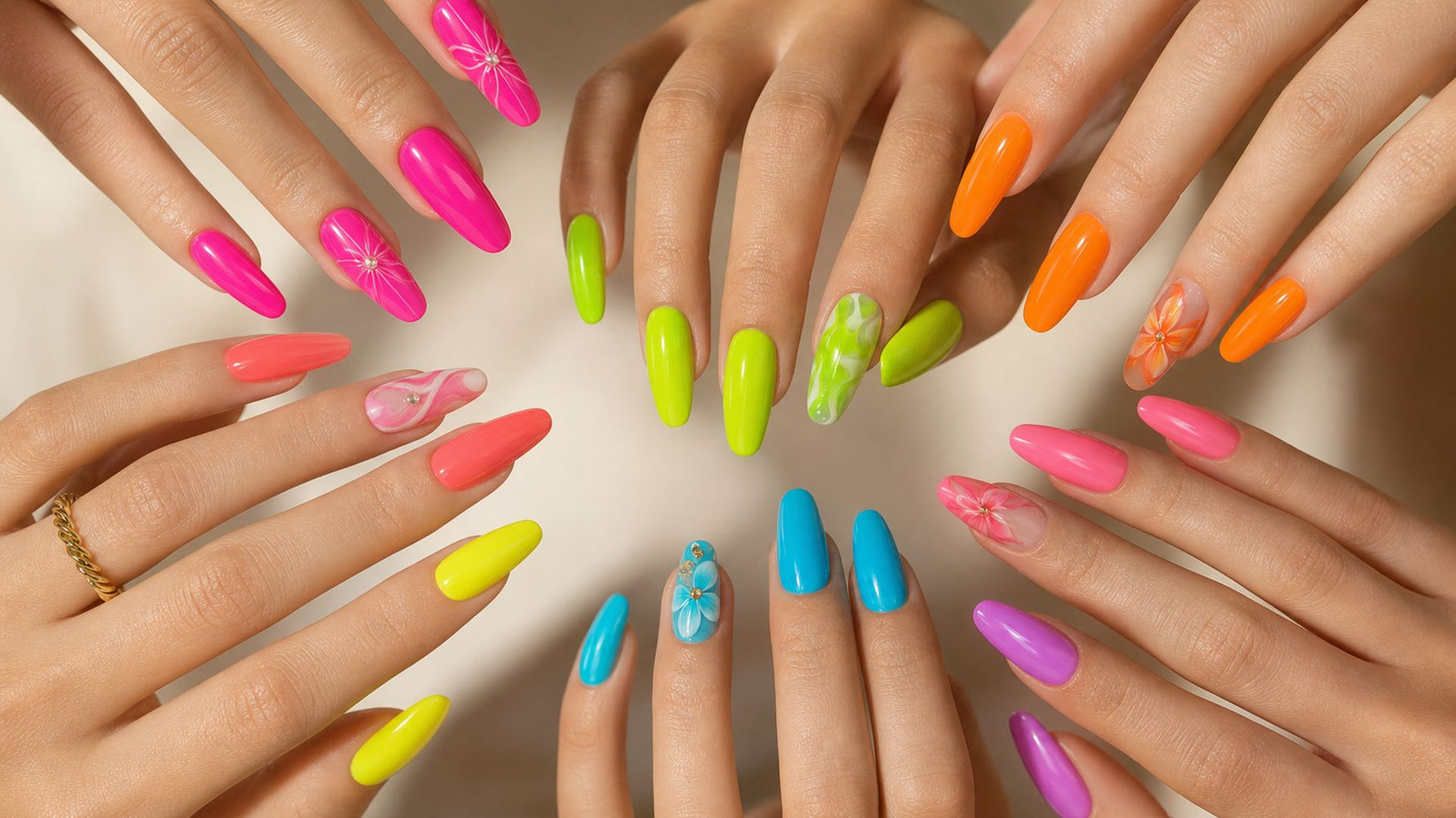 Neon Nail Colors: 13 Bright Press-On Looks for Summer 2026 hero image