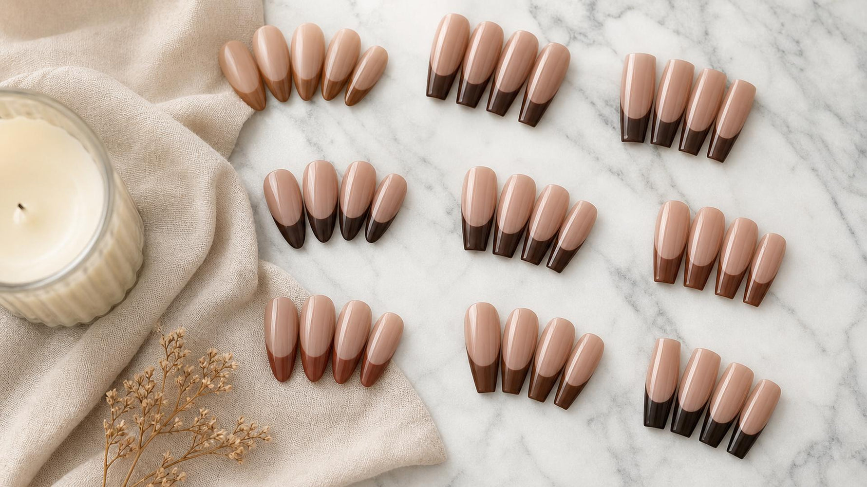 Brown French Tip Nails: 11 Earthy Looks That Replace Classic White hero image