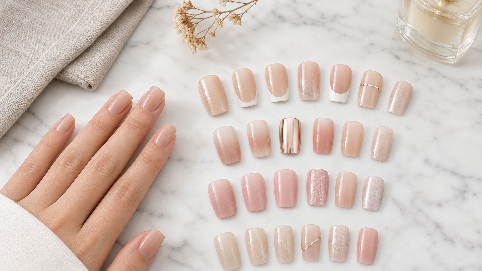 Square Nude Nails: 20 Elegant Designs for 2026 hero image
