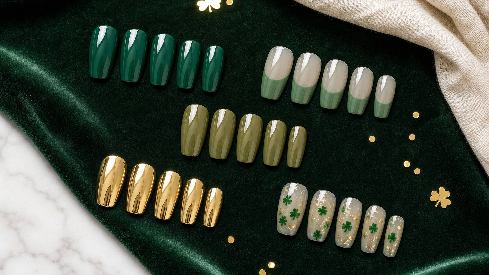 St. Patrick's Day Nails 2027: 20 Green Press-On Looks hero image