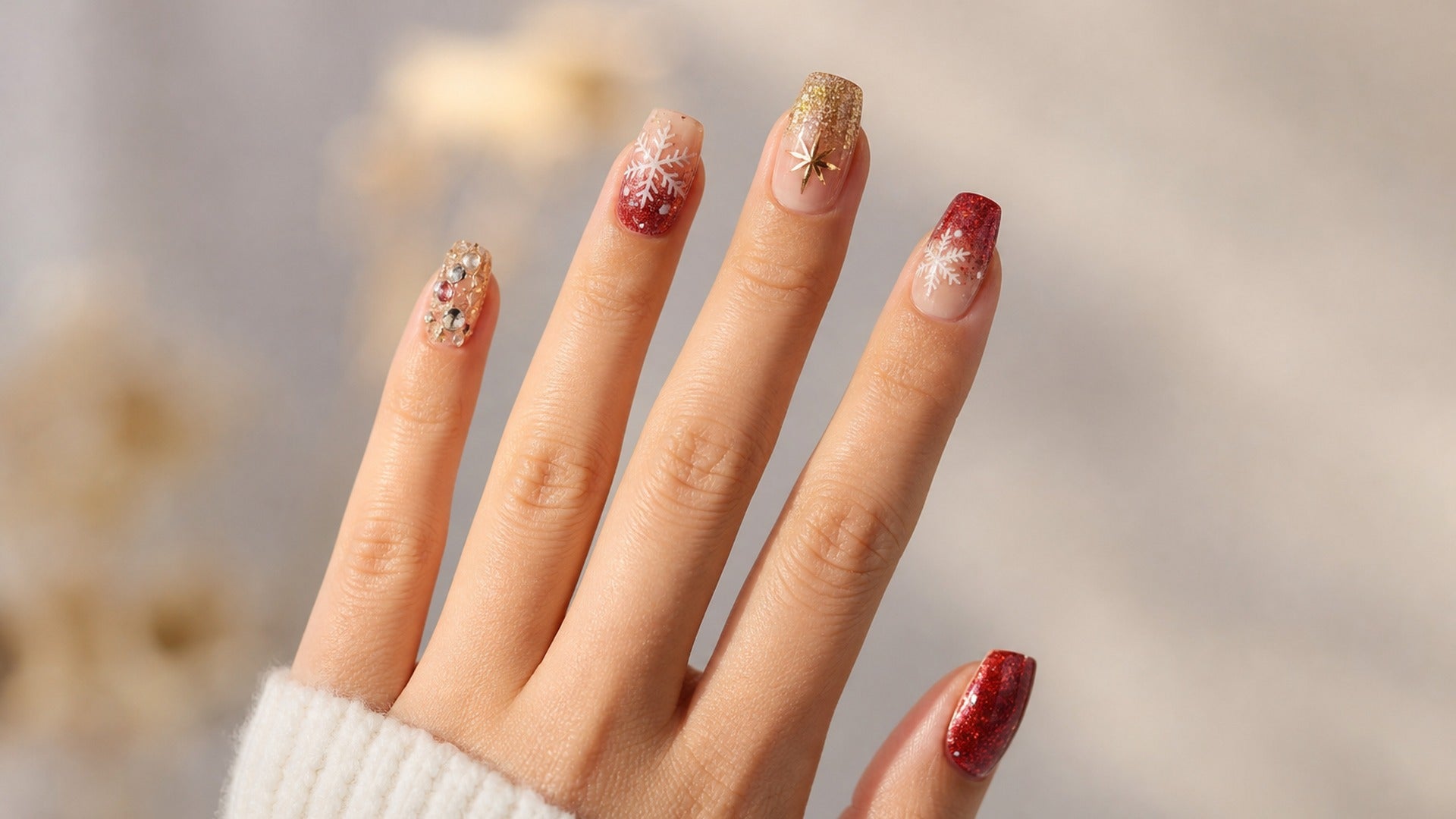Christmas Fake Nails 2026: 30 Festive Press-On Designs hero image
