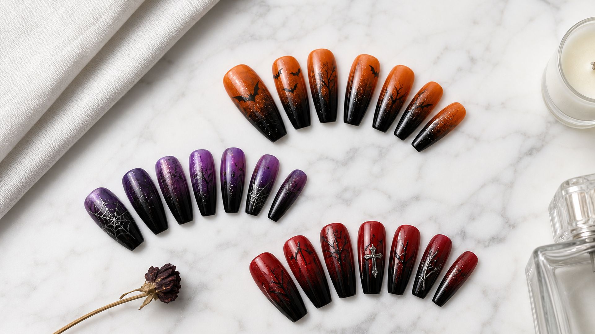 Halloween Ombré Nails: 20 Spooky-Chic Press-On Designs hero image