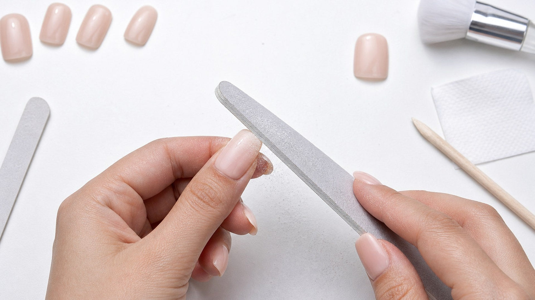 How to File Press-On Nails to a Shorter Length hero image