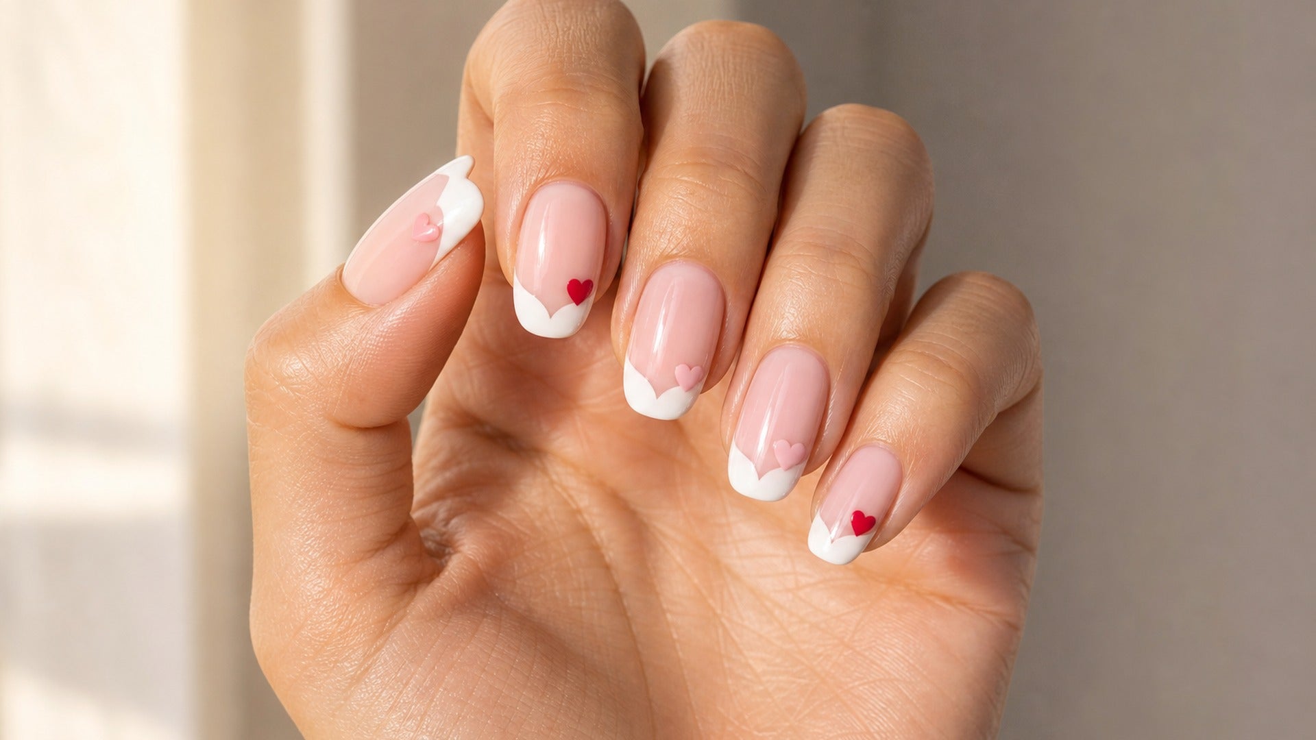 Heart French Tip Nails: 15 Romantic Designs 2026 – SHANGMENG nails