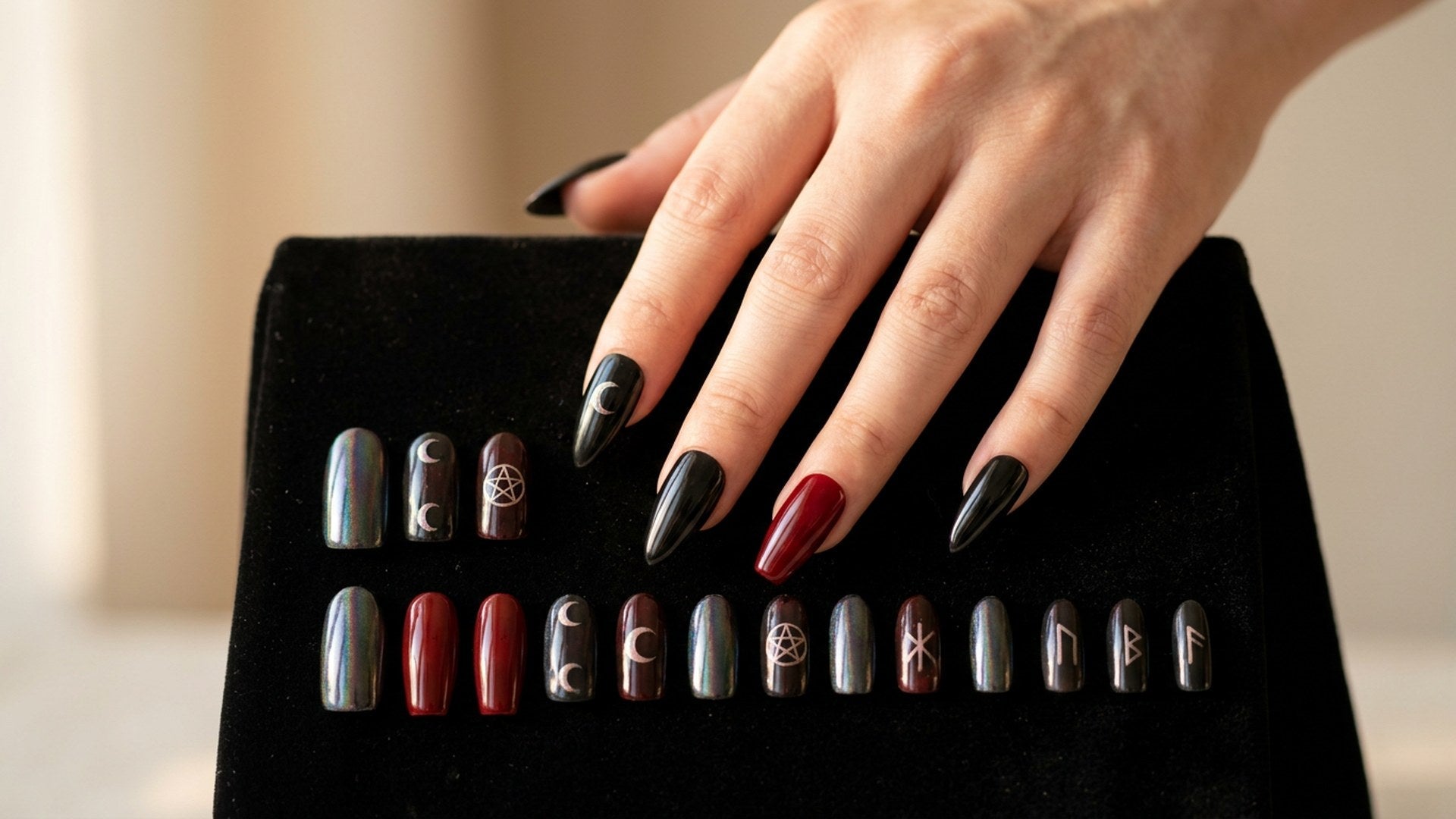 Goth Nails: 20 Dark Press-On Designs for 2026 hero image
