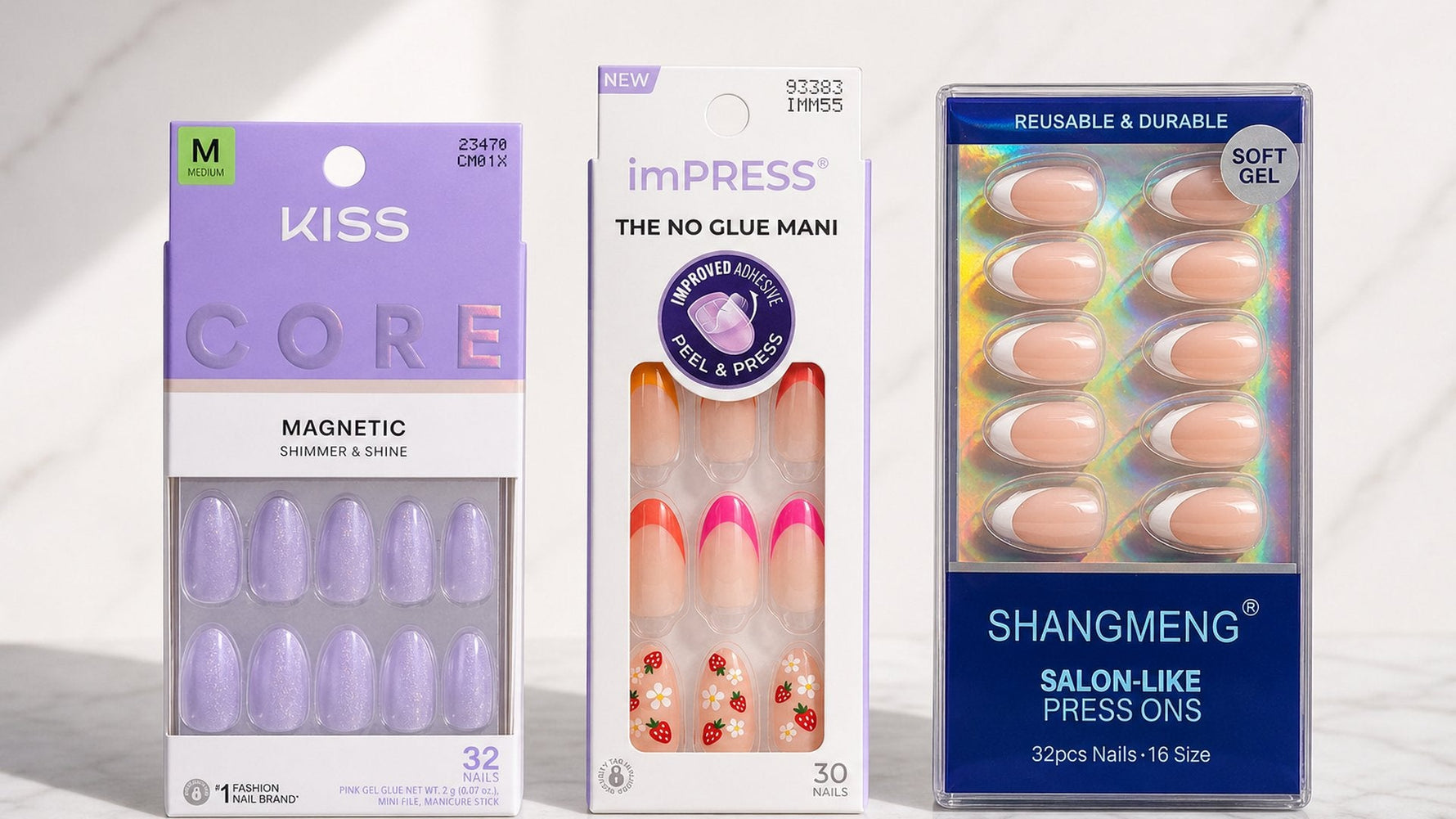 KISS vs imPRESS vs Soft Gel Press-Ons hero image