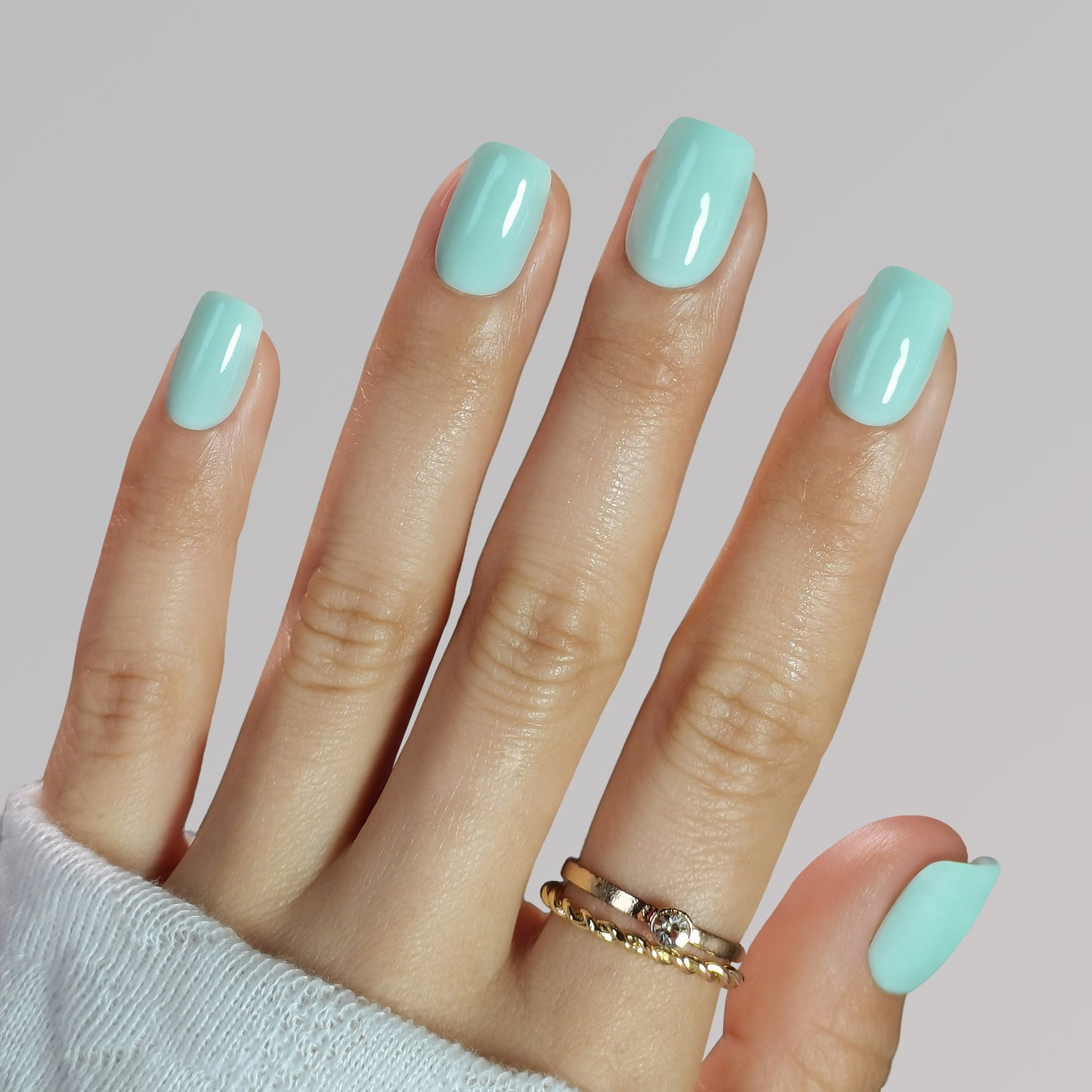 Ongles en gel souple blanc classique