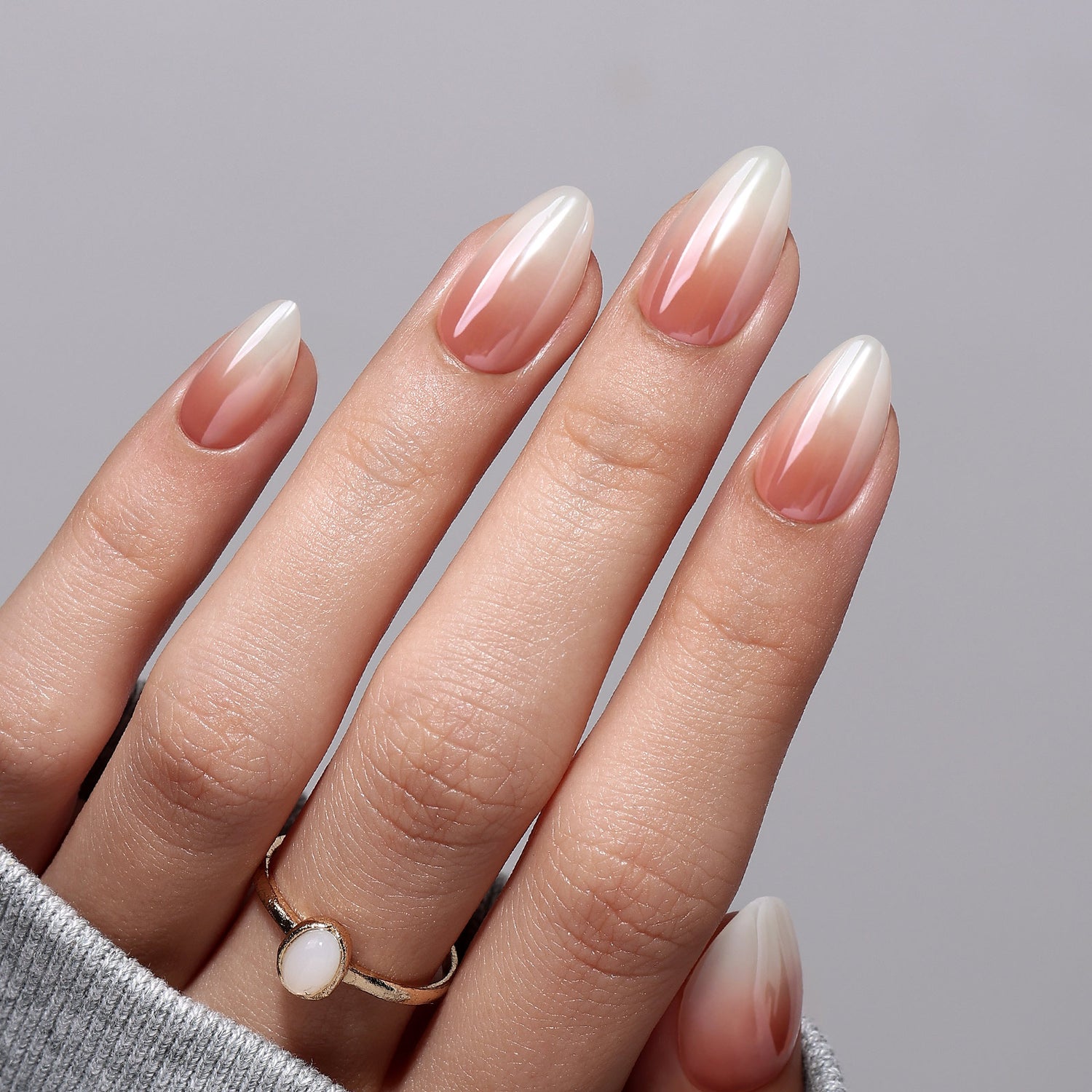 Ongles French Press On Glazed Royal Blue