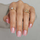 Glazed Light Pink Press On Nails