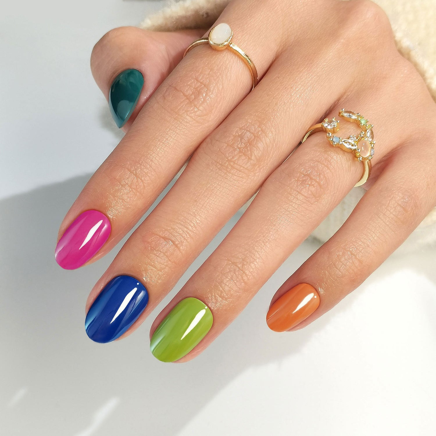 Ongles aux fèves de chocolat glacées