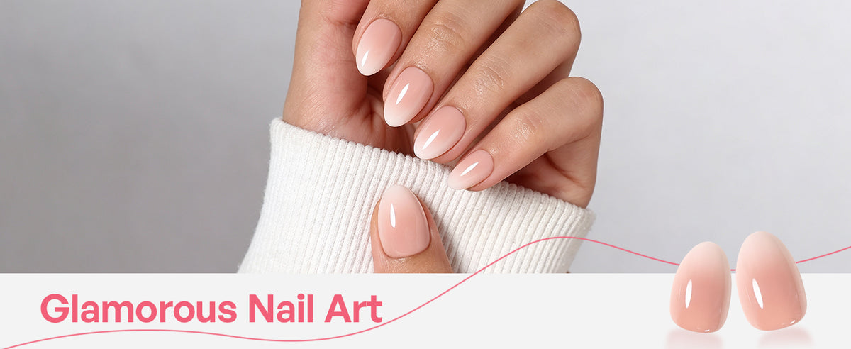 Rosewater Fade Pink Ombre — Extra Short Almond detail image 5