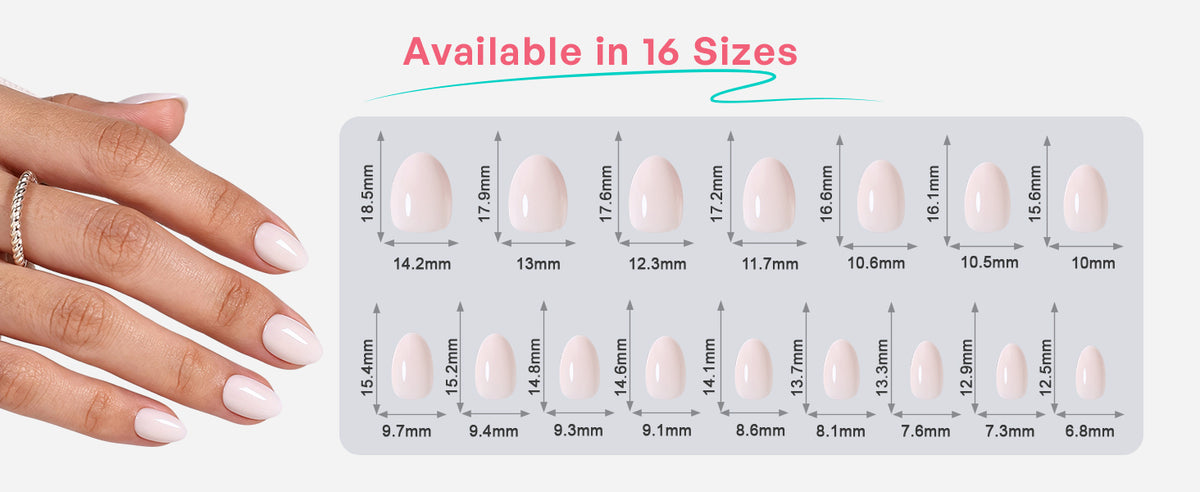 Milk Glass Milky White — Extra Short Almond detail image 1