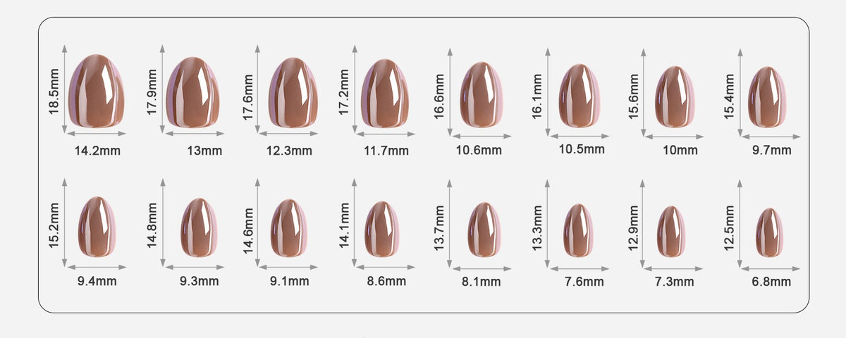 Mocha Mirage Chrome — Extra Short Almond detail image 1