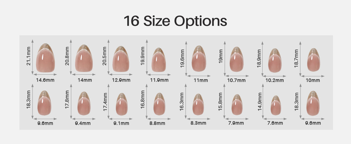 Smile & Shine French Cat Eye Short Almond Press-On Nails detail image 2