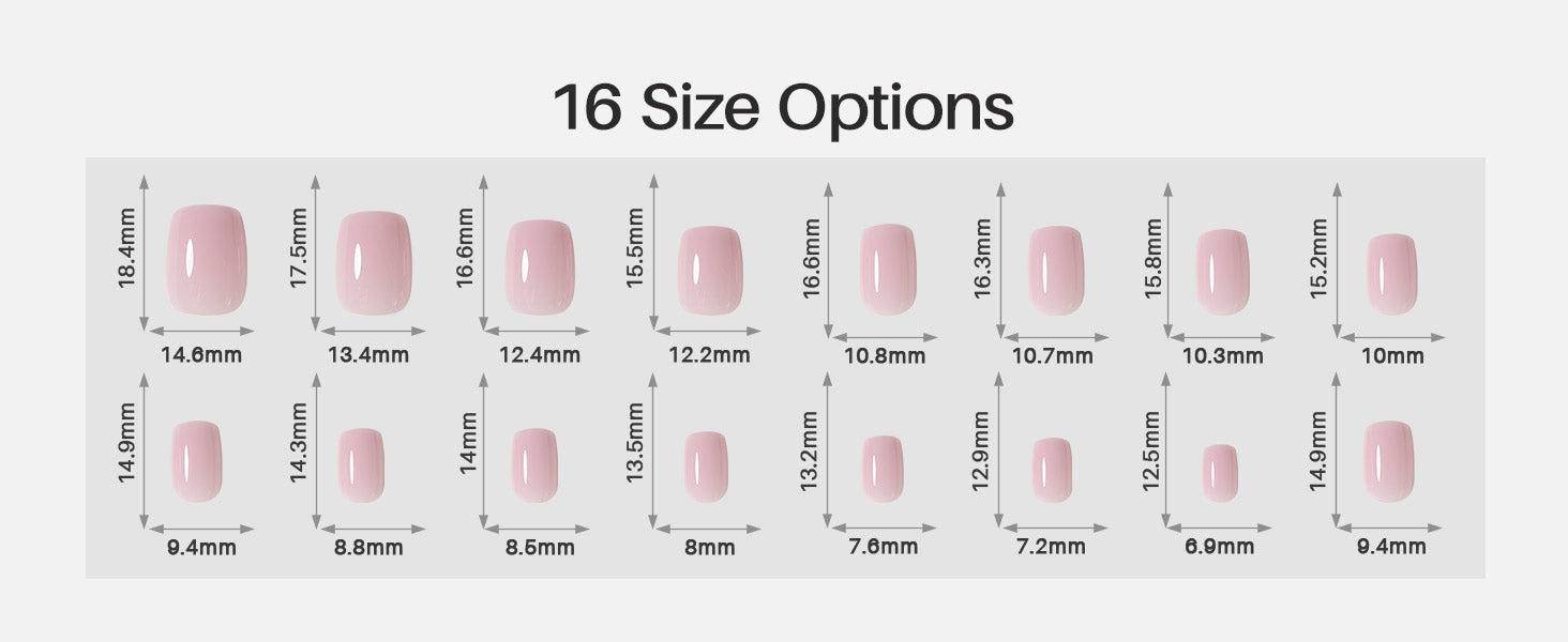 Blush rose effet savon — faux ongles press-on carrés courts en gel souple detail image 2