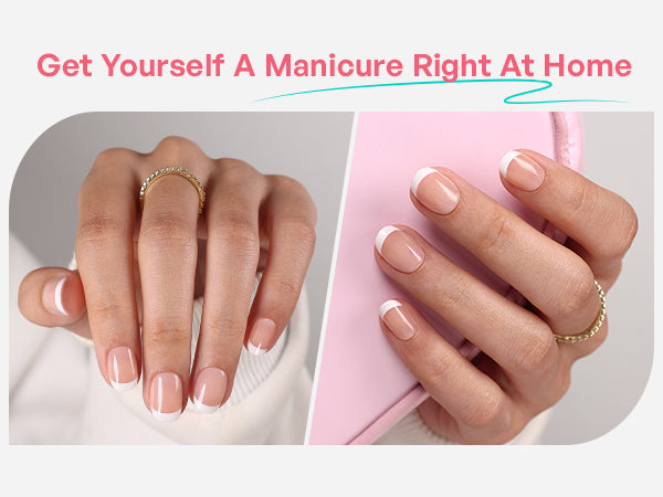 Paris Whisper French Tip — Extra Short Square detail image 2