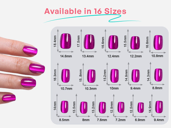 Faux Ongles Réutilisables en Gel Doux Courts et Carrés de Style Salon Amethyst Glow detail image 1