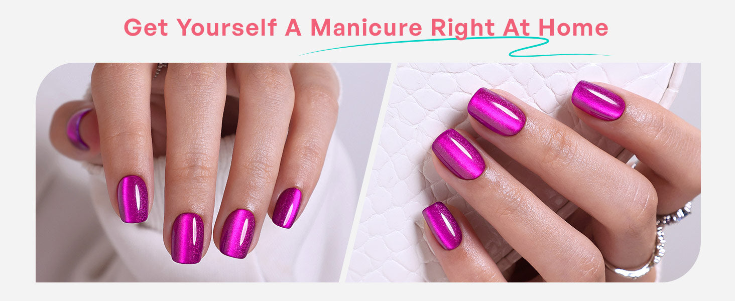 Faux Ongles Réutilisables en Gel Doux Courts et Carrés de Style Salon Amethyst Glow detail image 3