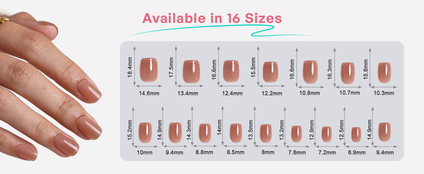 Bare Hush Salon Style Reusable Soft Gel Press on Nails detail image 1