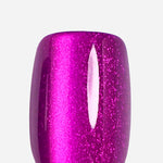 Amethyst Glow Salon Style Reusable Soft Gel Press on Nails single nail closeup | SHANGMENG®