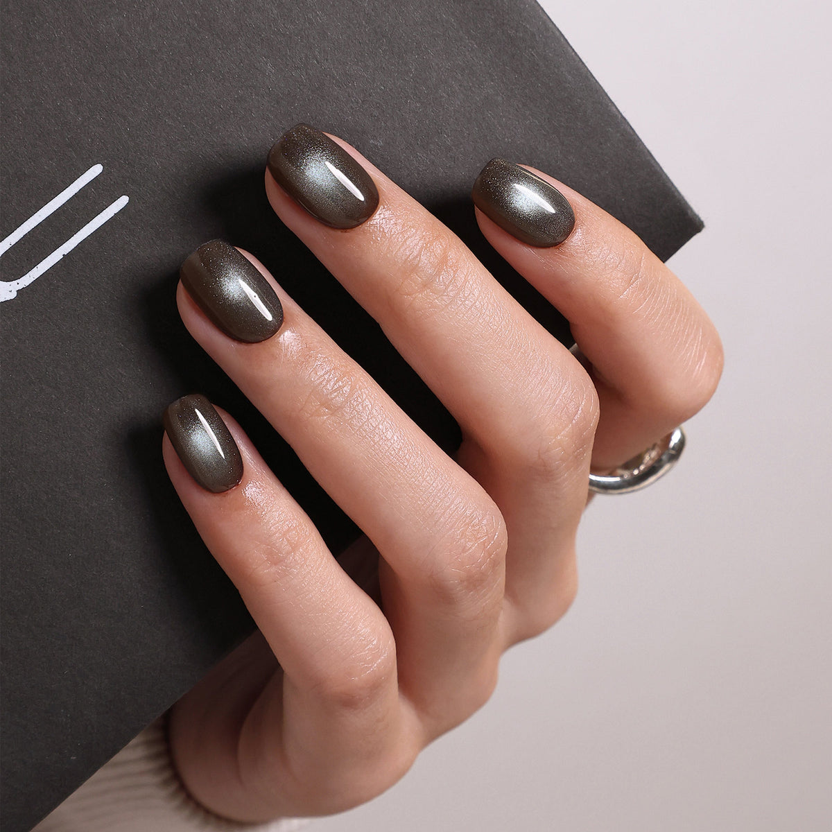 Midnight Shimmer Reusable Soft Gel Press on Nails product image 3 | SHANGMENG®