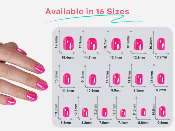 Candy Pink Salon Style Reusable Soft Gel Press on Nails detail image 1