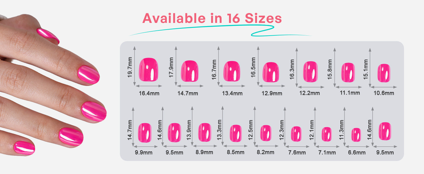 Candy Pink Salon Style Reusable Soft Gel Press on Nails detail image 1