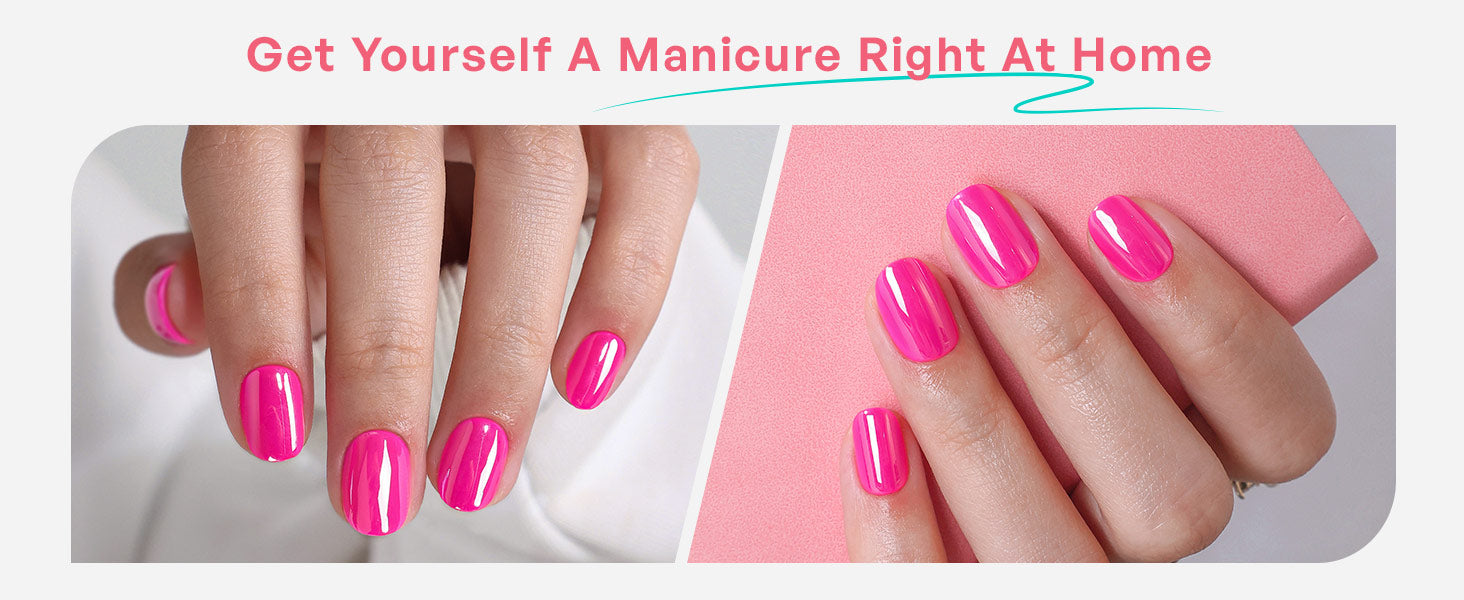 Candy Pink Salon Style Reusable Soft Gel Press on Nails detail image 2