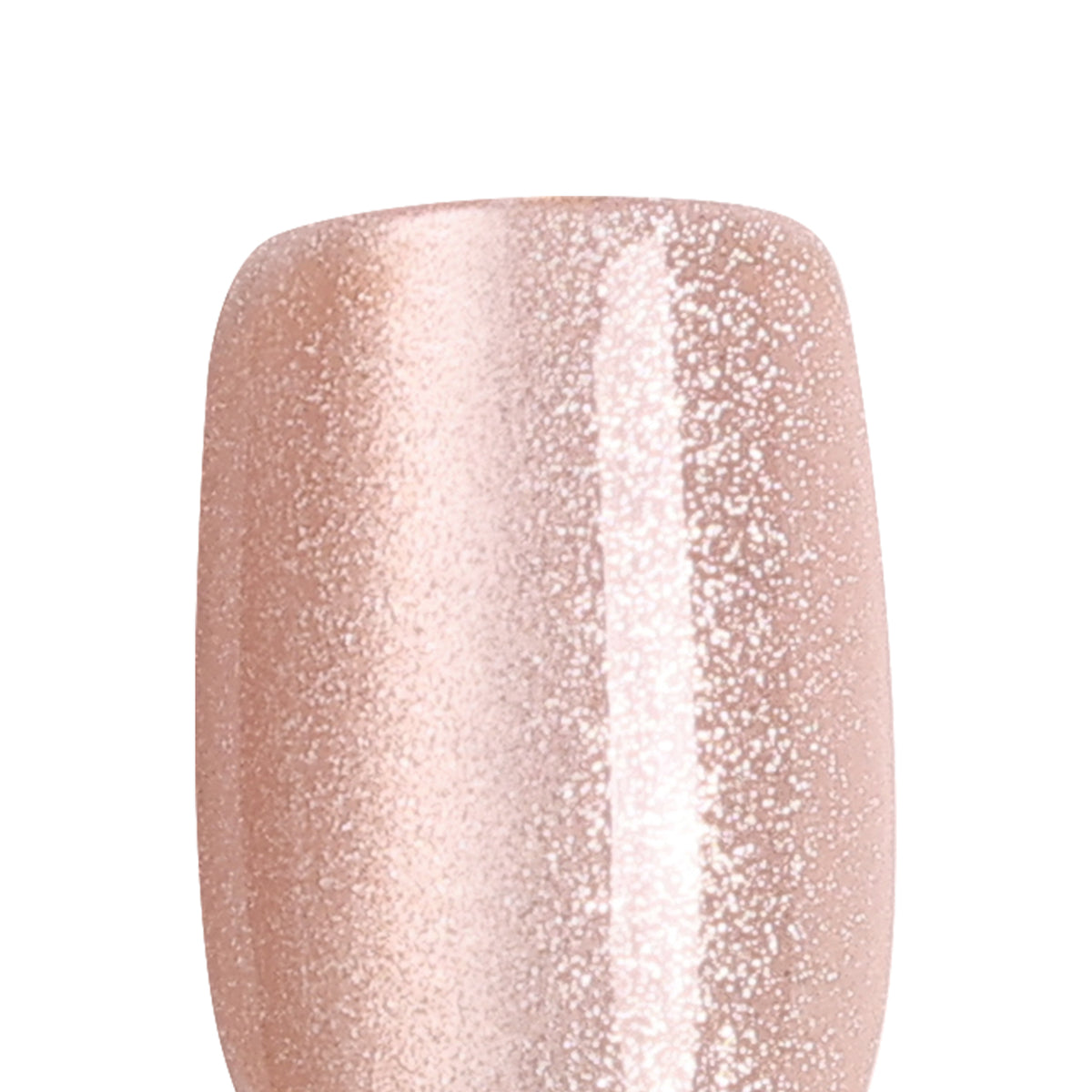Champagne Toast unhas press-on quadradas cat eye: foto de estúdio de uma unha solta | SHANGMENG®