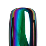 Chrome Purple Blue Short Square Soft Gel Press on Nails 16 sizes nail shape chart | SHANGMENG®