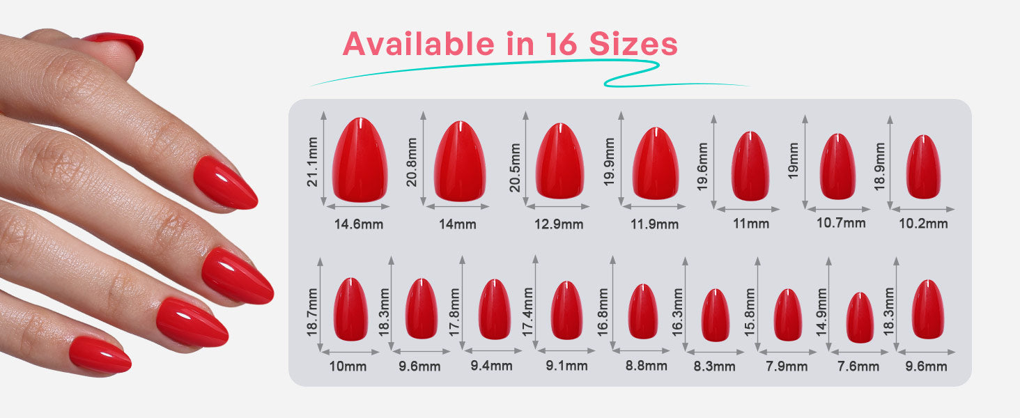 Classic Red Salon Style Reusable Soft Gel Press on Nails detail image 2