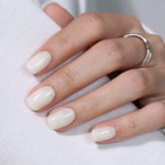 Cloud Dancer White Glow — Short Square white short square on-hand view 2 | SHANGMENG®