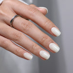 Cloud Dancer White Glow — Short Square white short square on-hand view 4 | SHANGMENG®