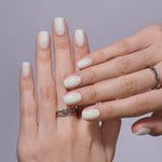 Cloud Dancer White Glow — Short Square white short square on-hand view 6 | SHANGMENG®