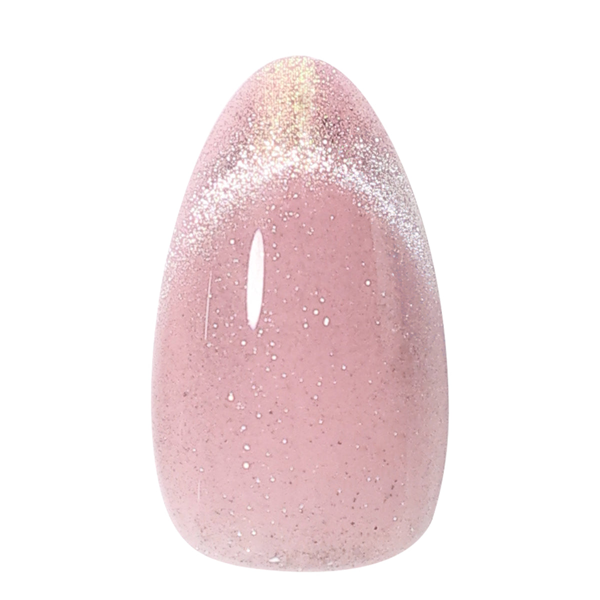 First Kiss Pink Outline Cat Eye Short Almond single nail | SHANGMENG