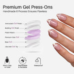 First Kiss Pink Outline Cat Eye Short Almond soft gel construction | SHANGMENG