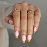 French Lilac Pink Almond Reusable Soft Gel Press-On Nails craft detail view | SHANGMENG®