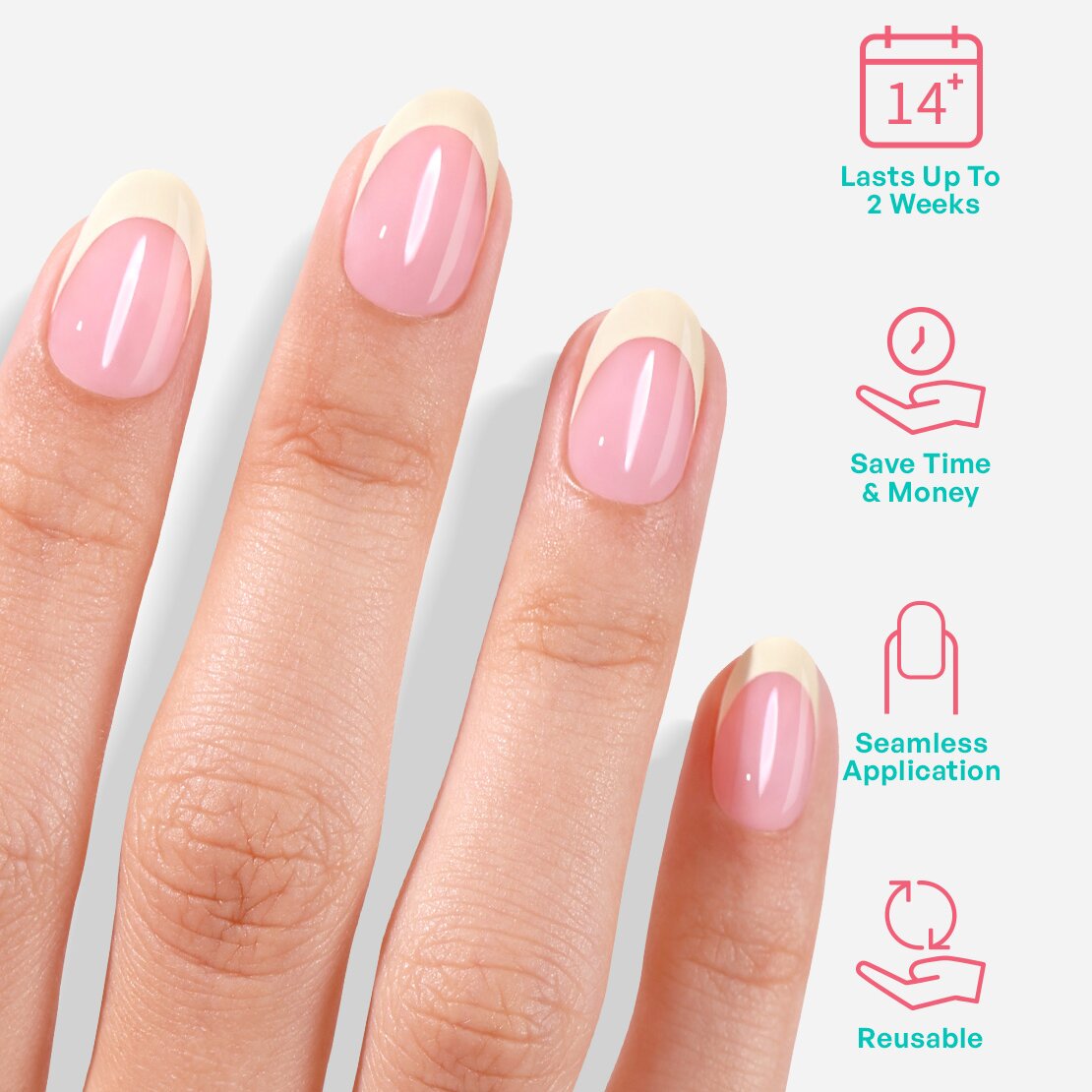 Butter Yellow French Tips Oval Nails