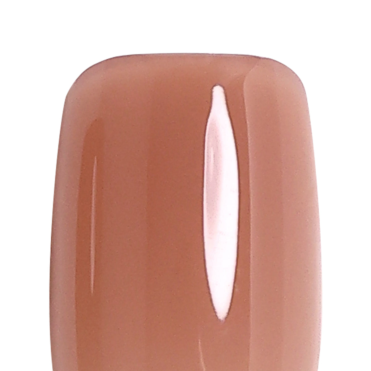 Bare Hush Salon Style Reusable Soft Gel Press on Nails single nail closeup | SHANGMENG®