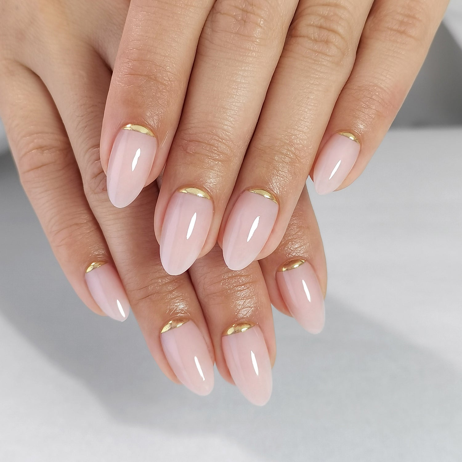 Ongles à coller en gel souple 3D Golden Tail