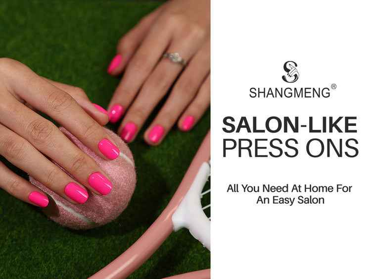Hot Pink Extra Short Square Soft Gel Press on Nails detail image 1