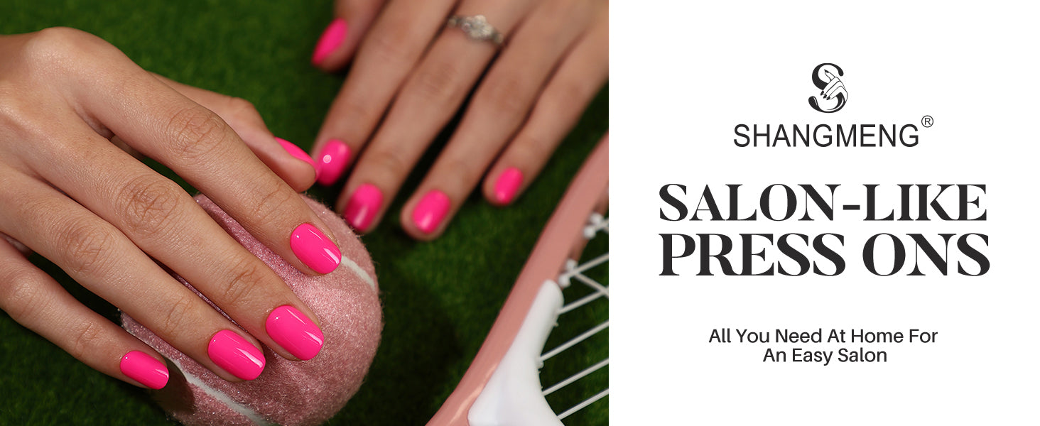 Hot Pink Extra Short Square Soft Gel Press on Nails detail image 1