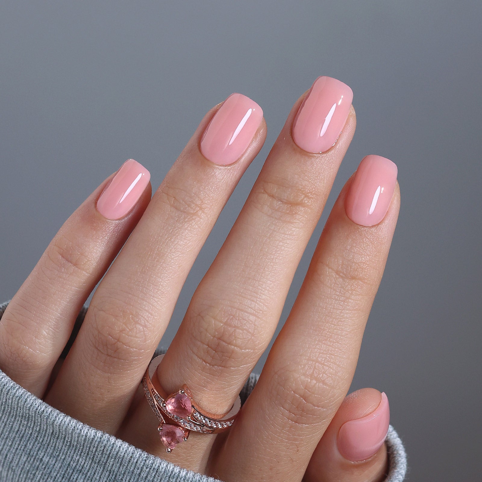 SHANGMENG® Nude Babyrosa Nägel