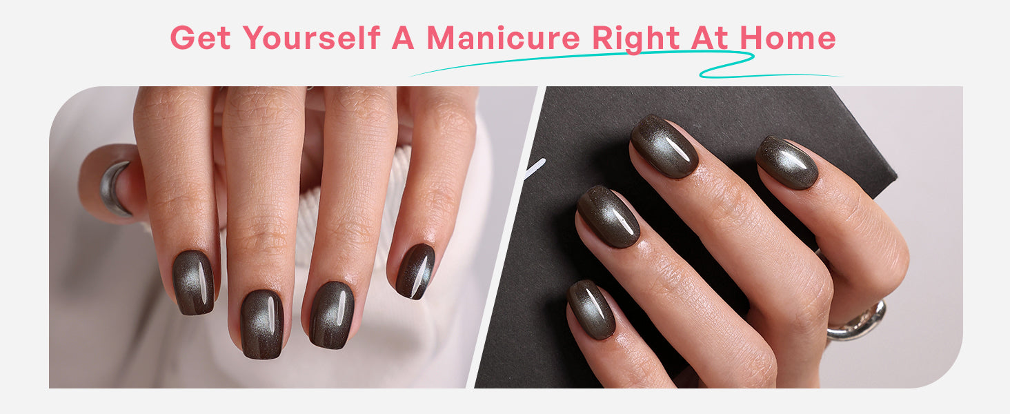 Midnight Shimmer Reusable Soft Gel Press on Nails detail image 3