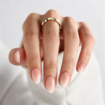 Rosewater Fade Pink Ombre — Extra Short Almond on hand view | SHANGMENG®