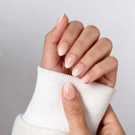 Rosewater Fade Pink Ombre — Extra Short Almond on hand view | SHANGMENG®
